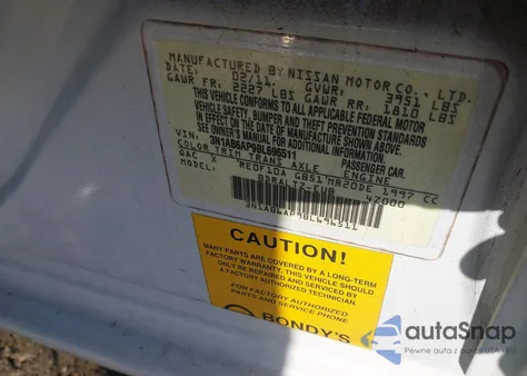 2011 Nissan Sentra 2.0S z USA, uszkodzony, nr VIN 3N1AB6AP9BL696511